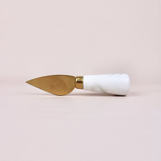 Marble & Gold Pointed Cheese Knife