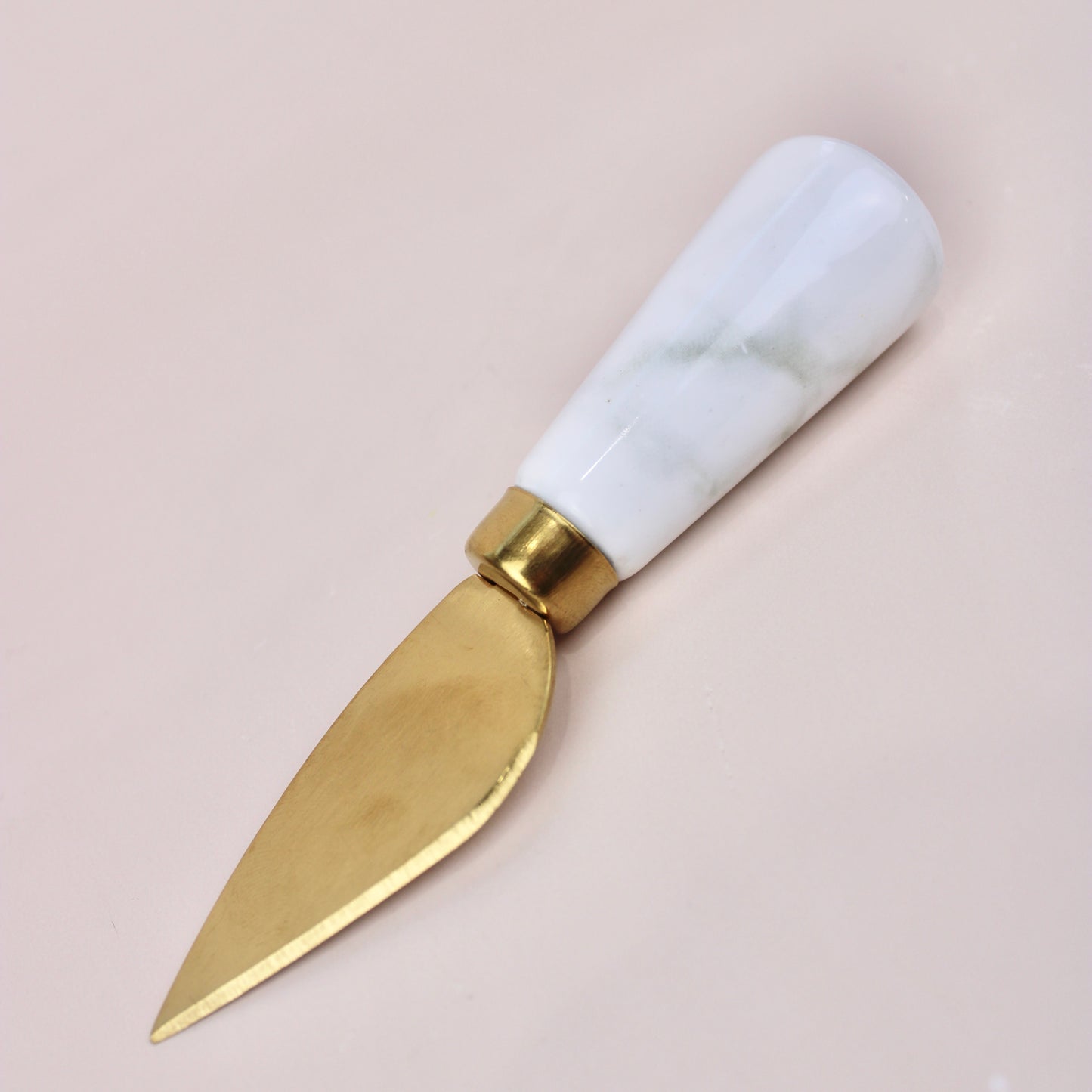 Marble & Gold Pointed Cheese Knife