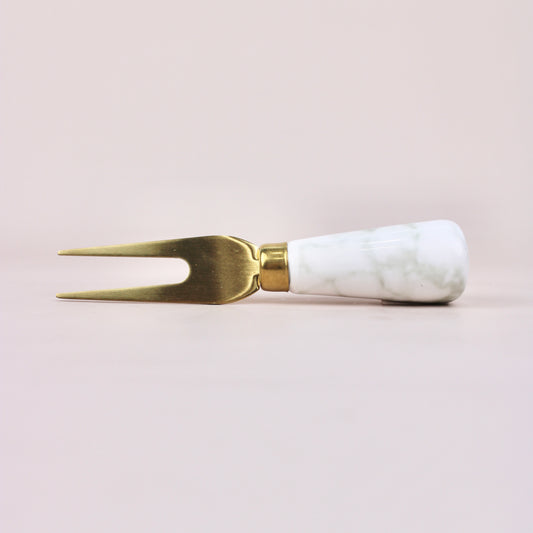 Marble & Gold Cheese Fork