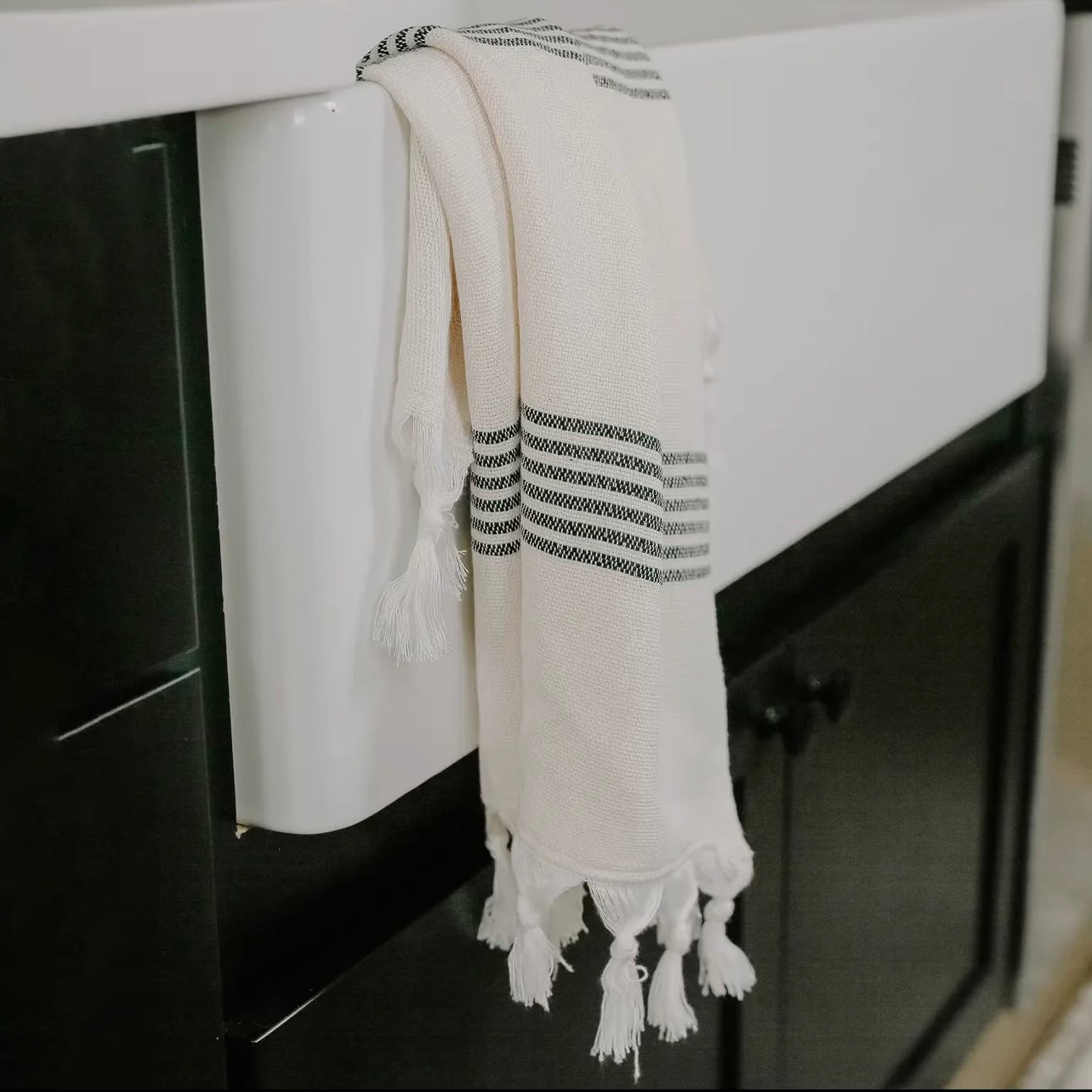 Turkish Cotton Hand Towel | Multi Stripe