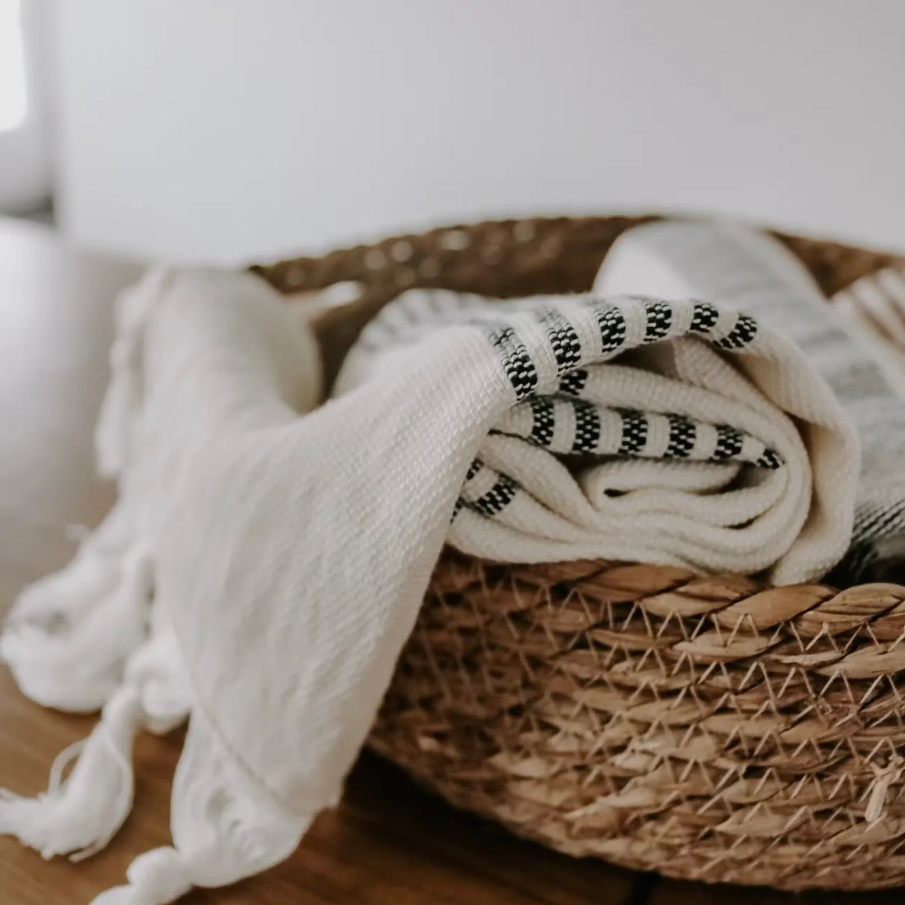 Turkish Cotton Hand Towel | Multi Stripe