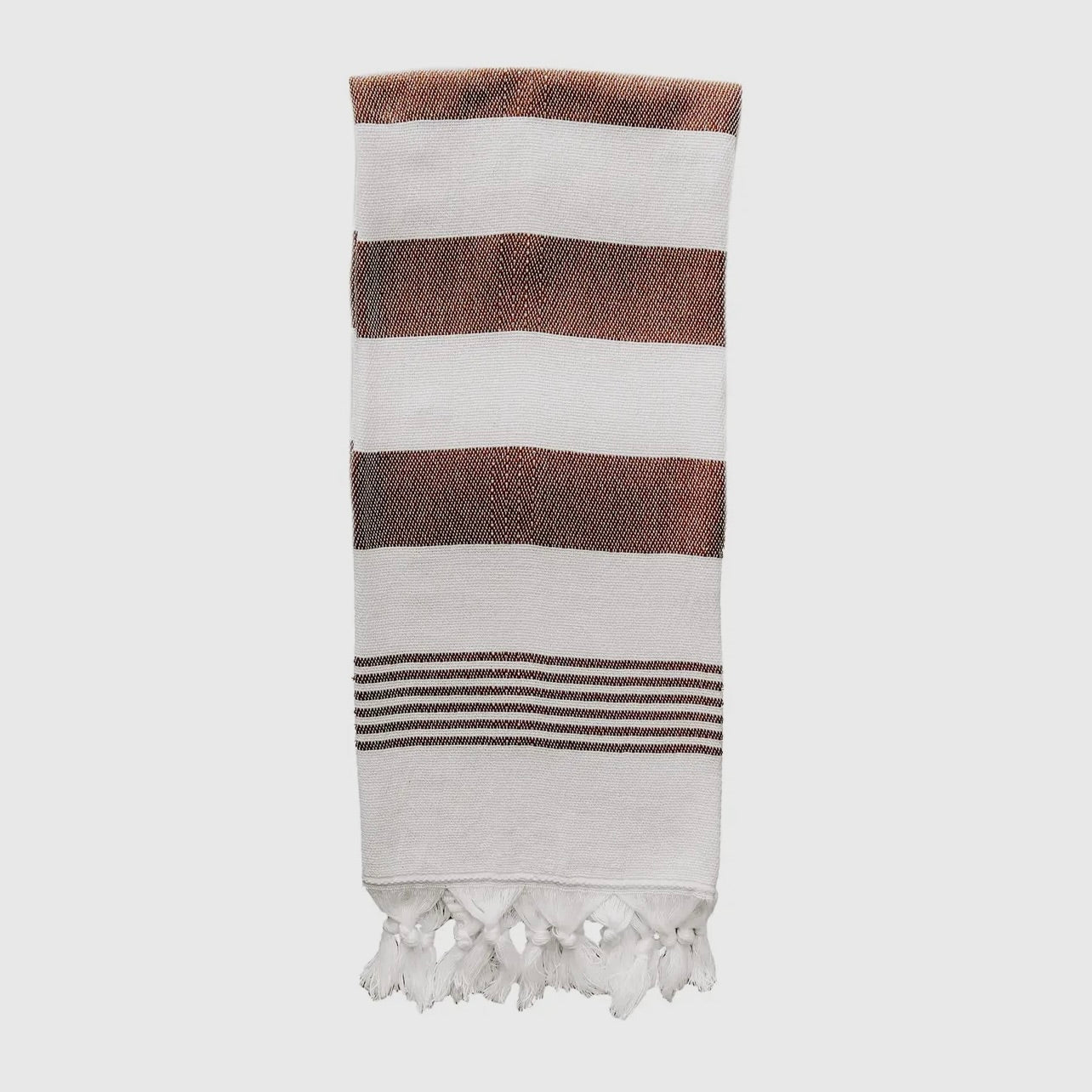 Turkish Cotton Hand Towel | Neutral Stripe