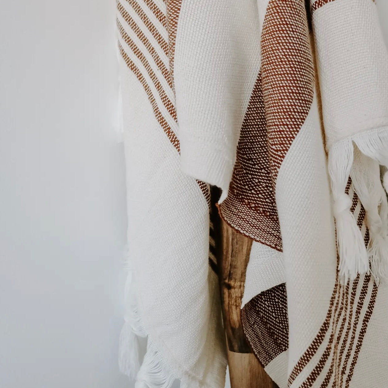Turkish Cotton Hand Towel | Neutral Stripe