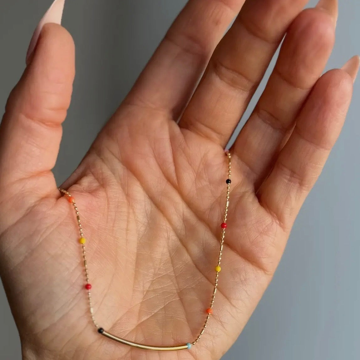 Soft Candy Bead Necklace