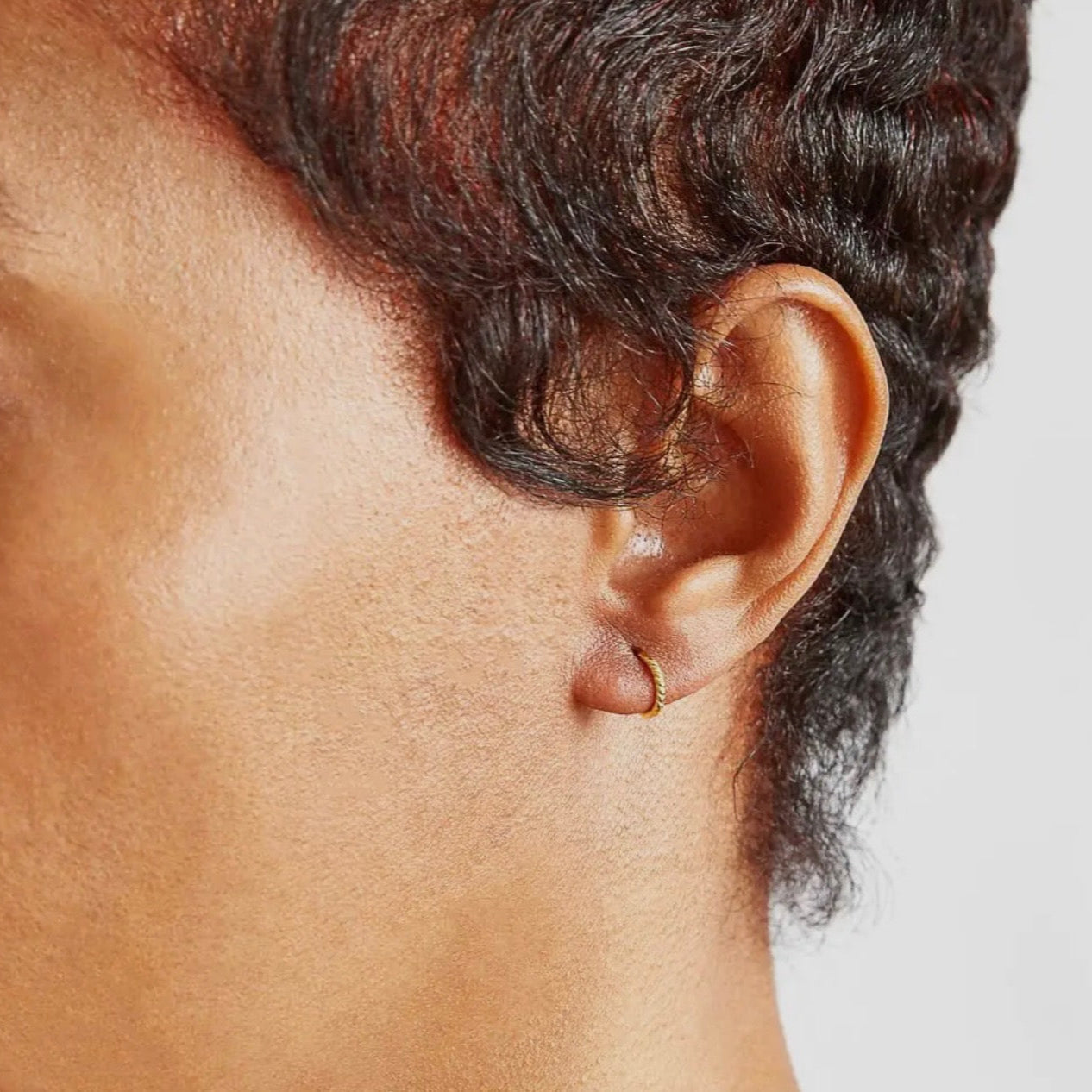 Rope Twist Huggie Earrings