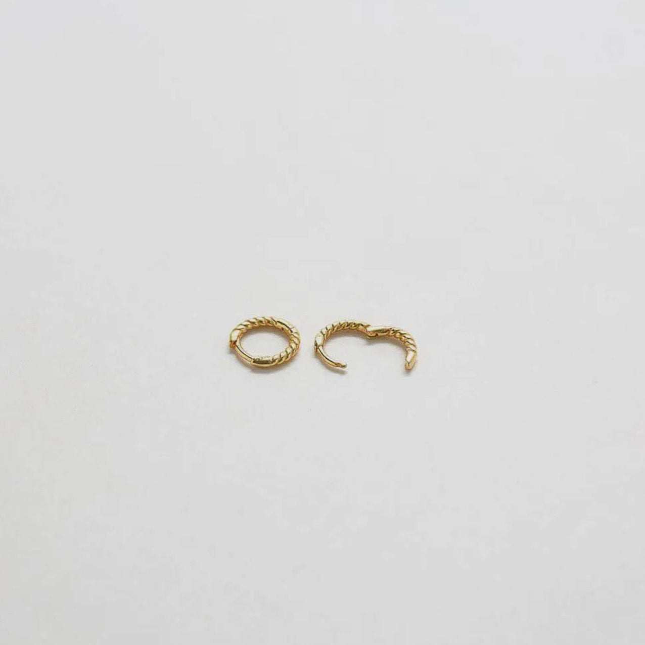 Rope Twist Huggie Earrings