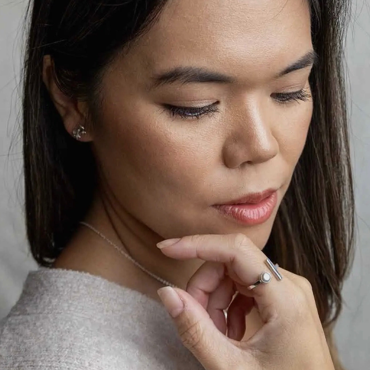 Pearl and Bar Ring