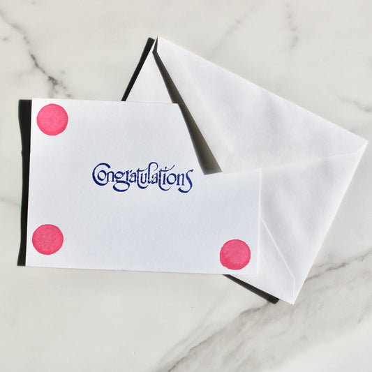 Congratulations Greeting Card + Envelope Set