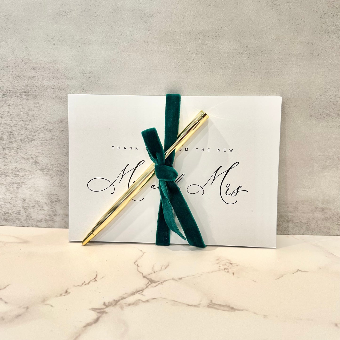 "Thank You From The New Mr. + Mrs." Postcard 10 Piece Bundle