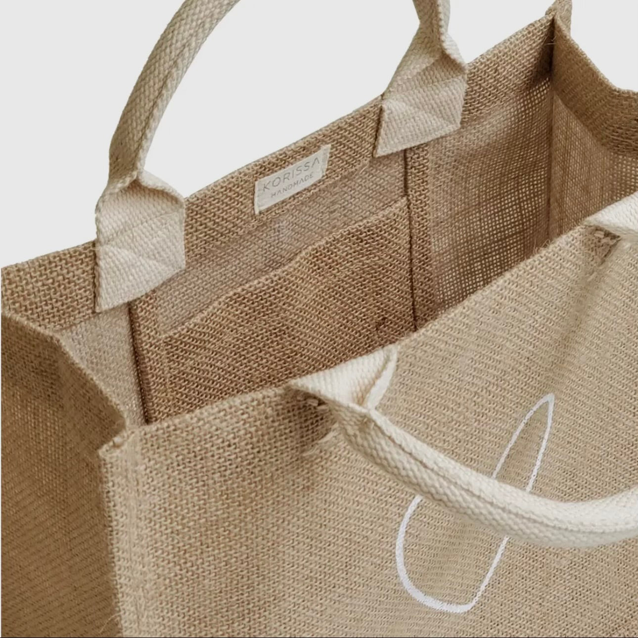 Jute Tote | Heart Design