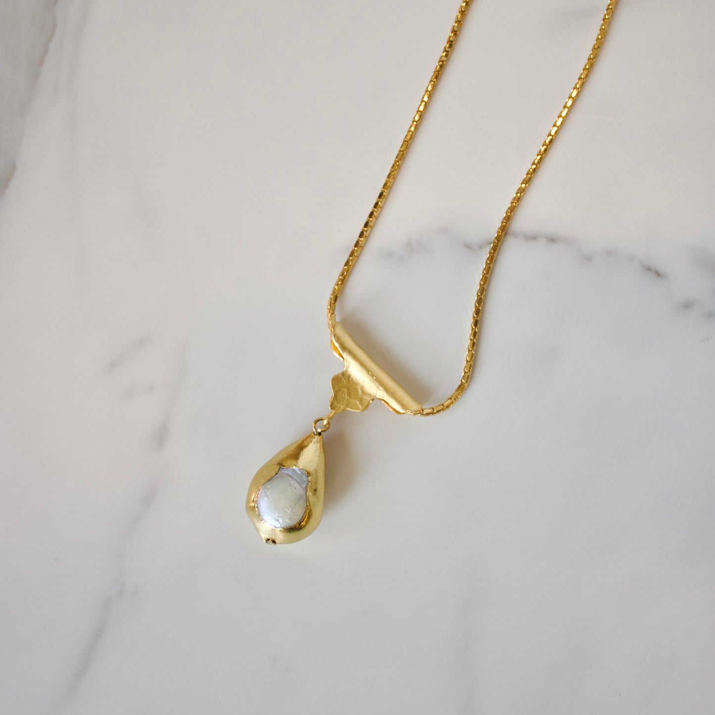 Clarity Chunk Drop Necklace