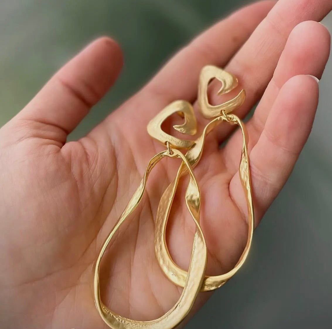 Athena Swirl Top Hoop Earrings