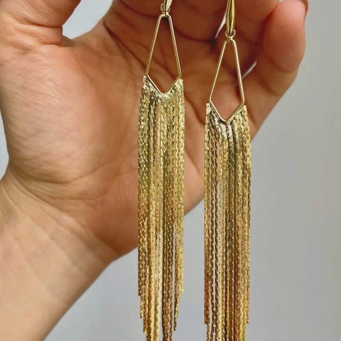 Gold Fringe Earrings