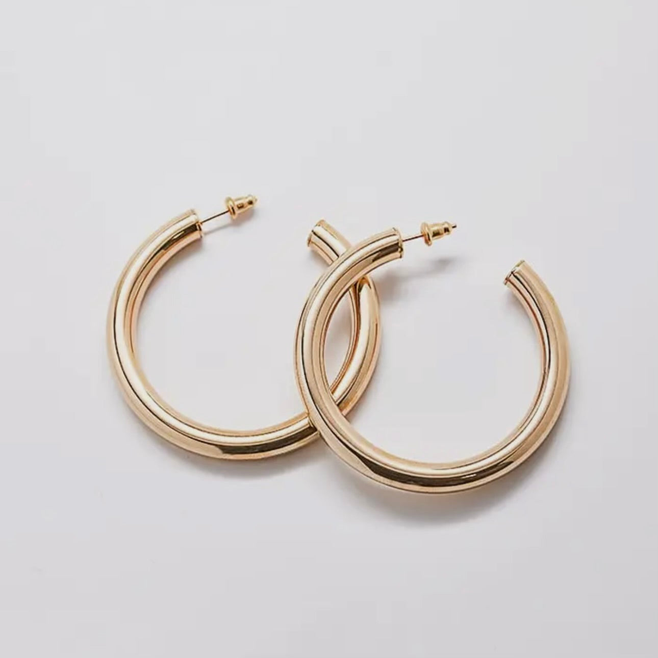 Medium Gold Hoop Earrings