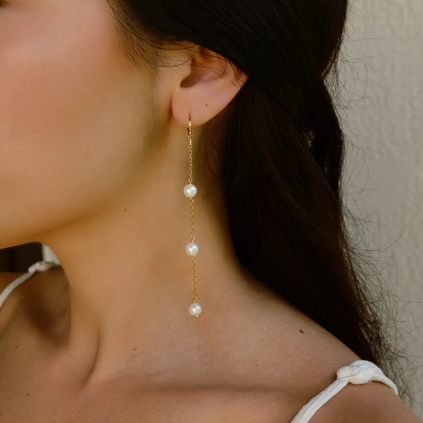 Magnolia Pearl Earrings | Gold