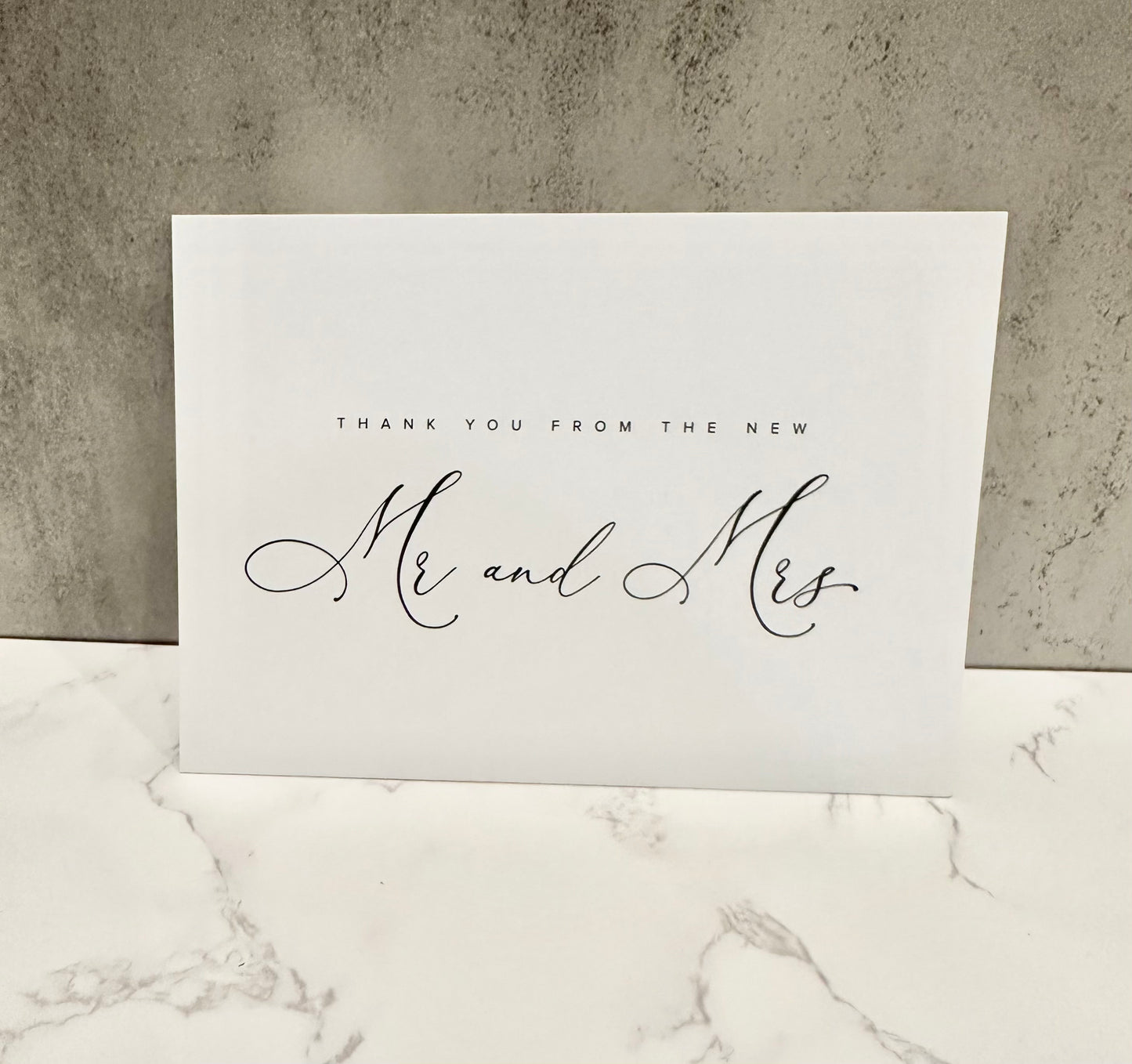 "Thank You From The New Mr. + Mrs." Postcard 10 Piece Bundle