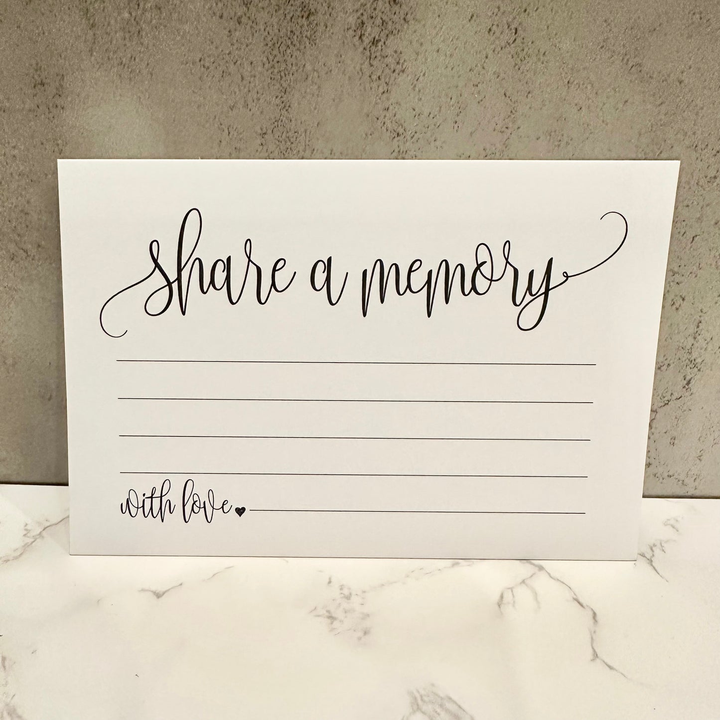 "Share a Memory" Notecard 10 Piece Bundle