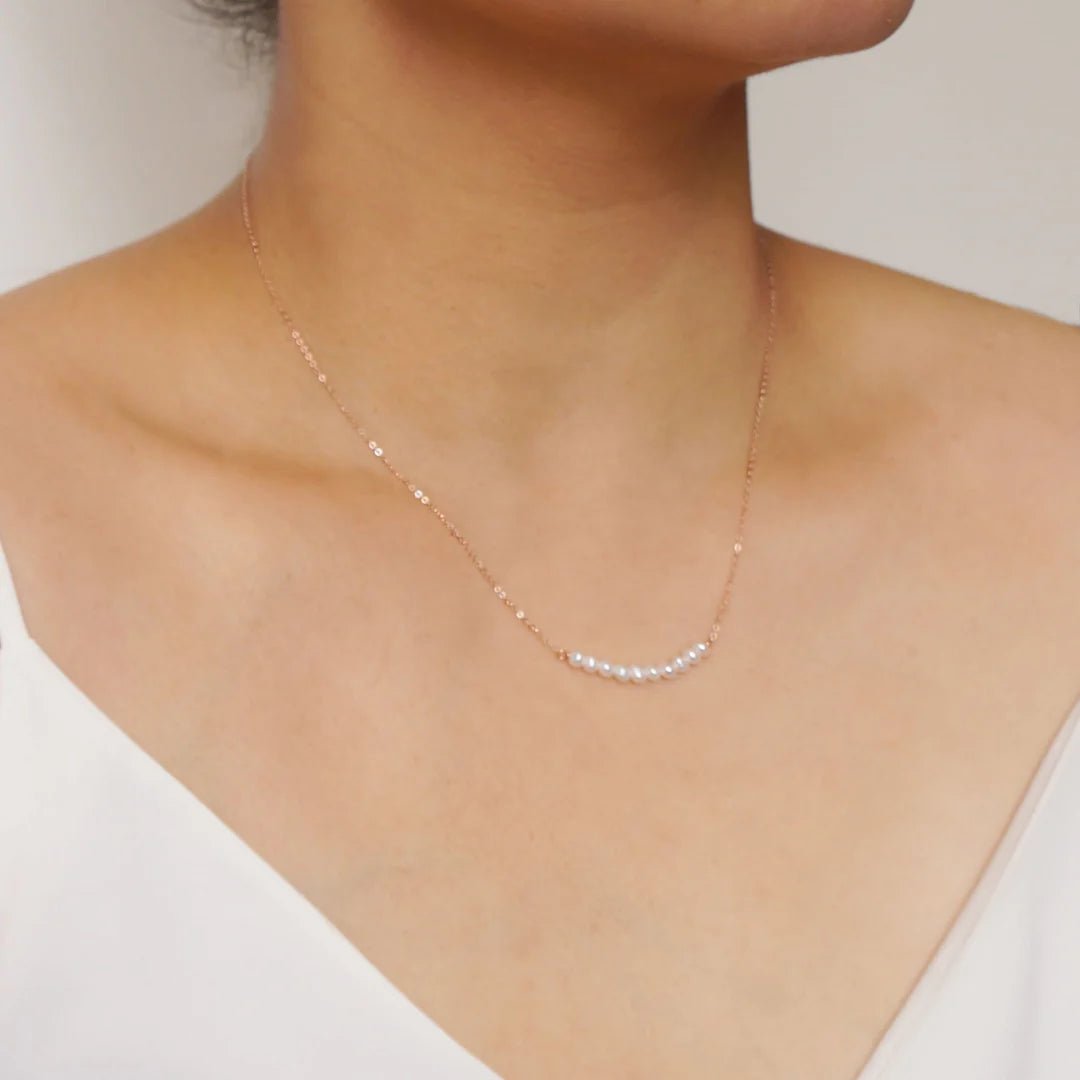 Grace Freshwater Pearl Necklace | Gold