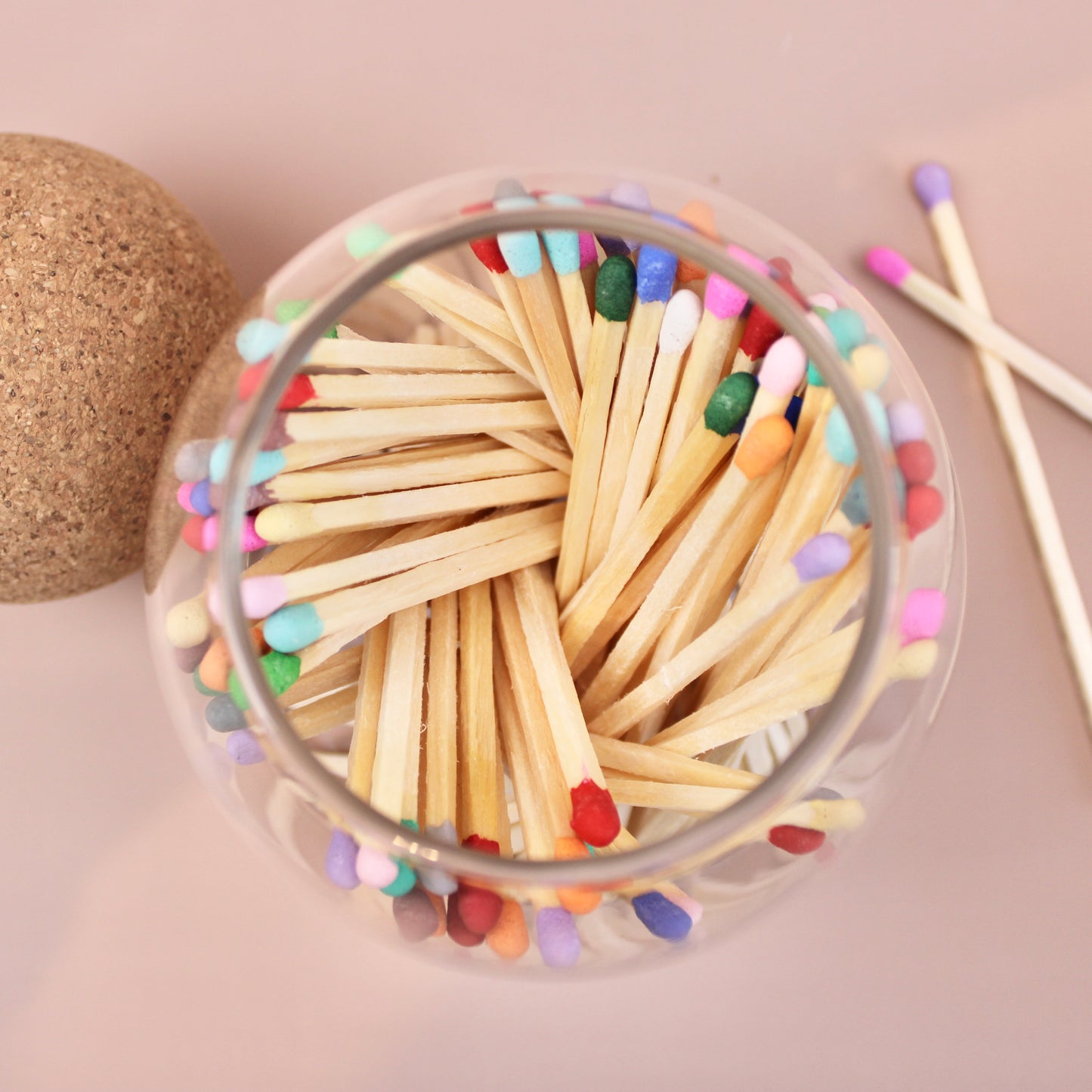 Large Glass Match Set | Multiple Color Options