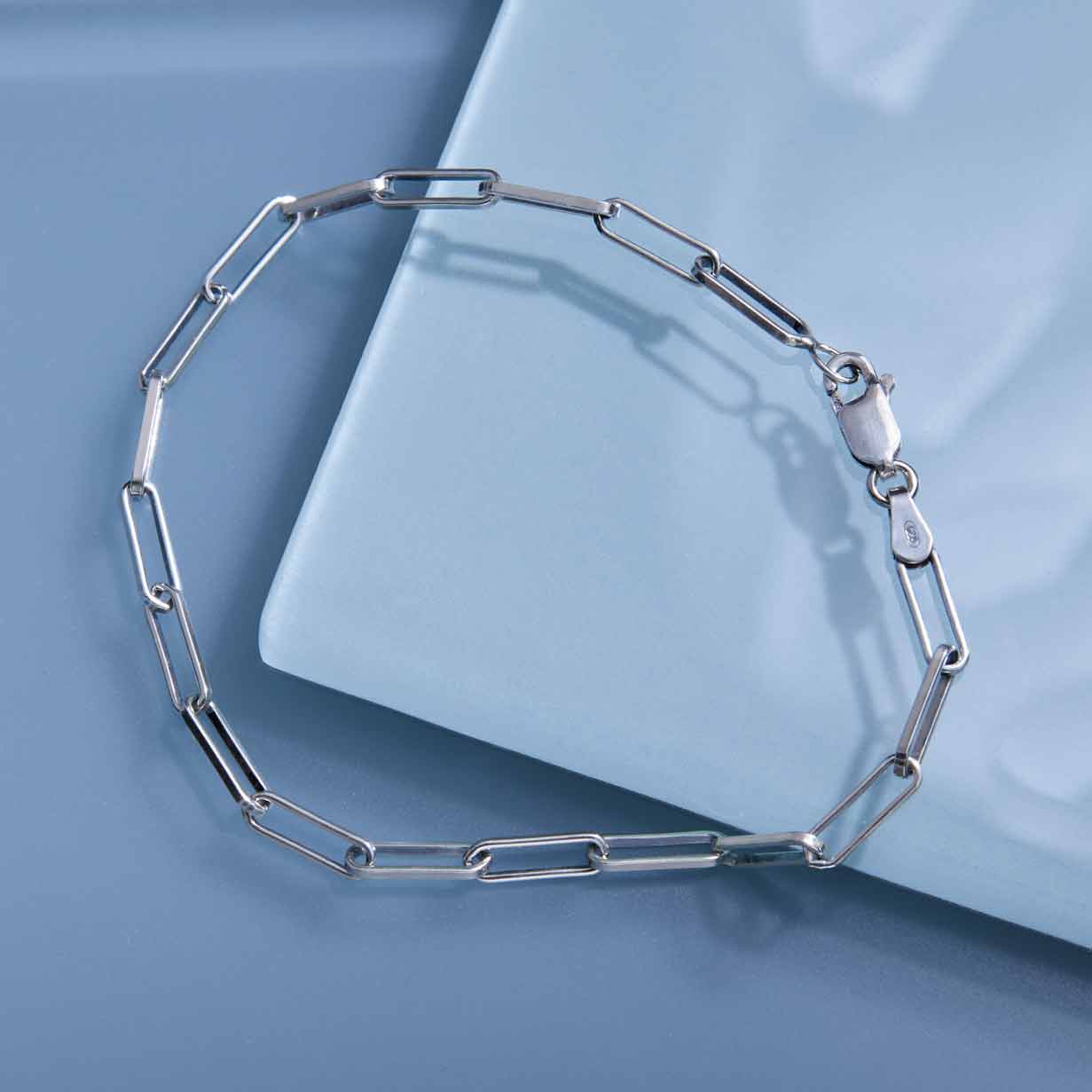 Paperclip Chain Bracelet | Sterling Silver