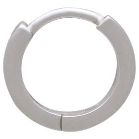 Plain Huggie Hoops | Sterling Silver