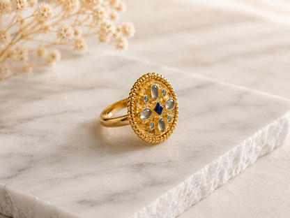 Santorini Medallion Ring