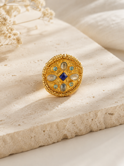 Santorini Medallion Ring