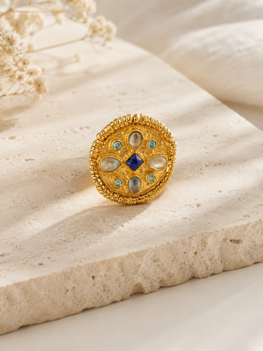 Santorini Medallion Ring