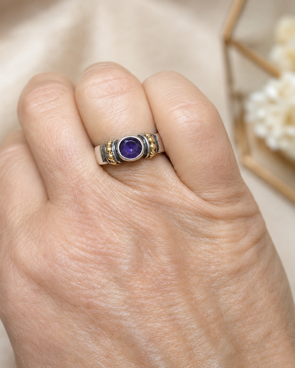 Lagos Caviar Amethyst Ring