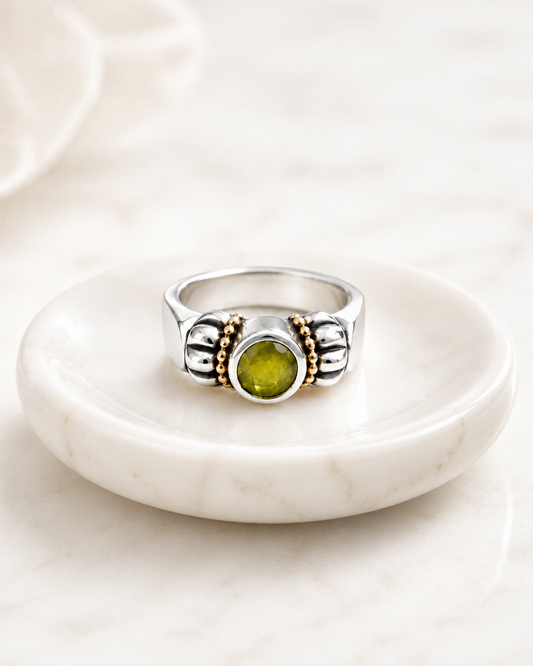 Lagos Caviar Peridot Ring