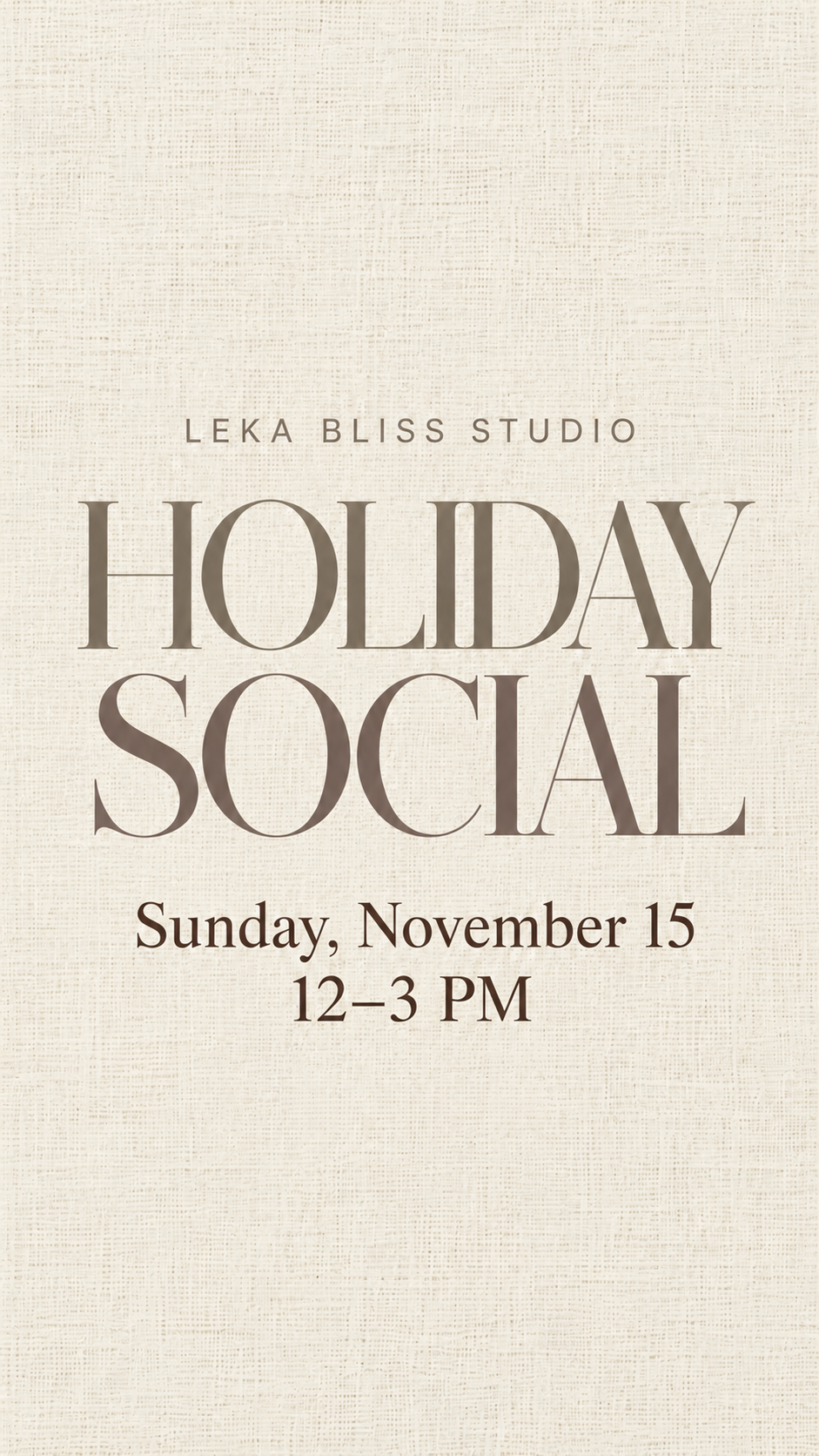 Holiday Social