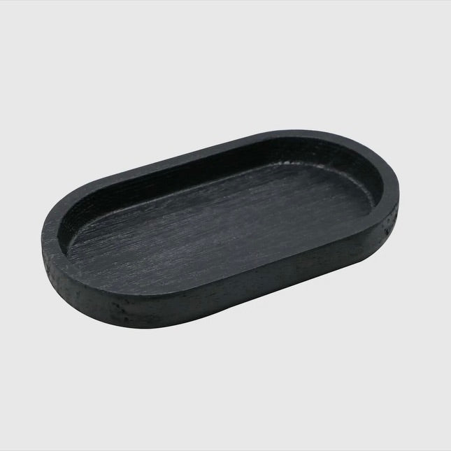 Small Wood Tray | Black