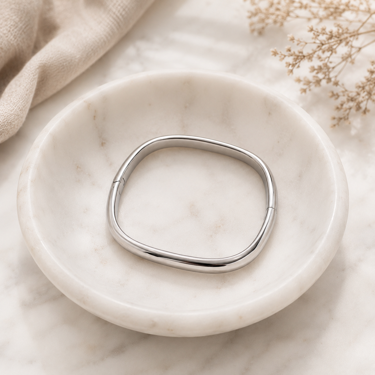 Silver Bangle Bracelet