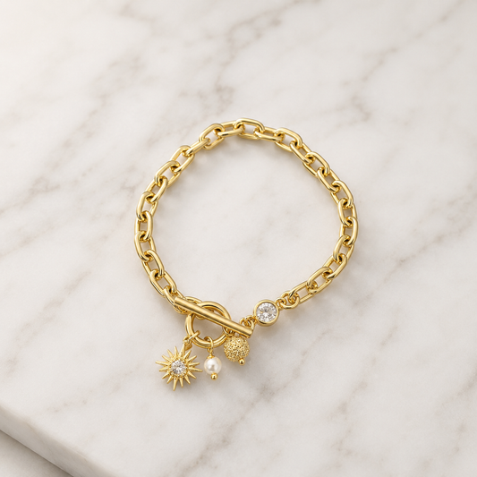 Sunlit Toggle Bracelet