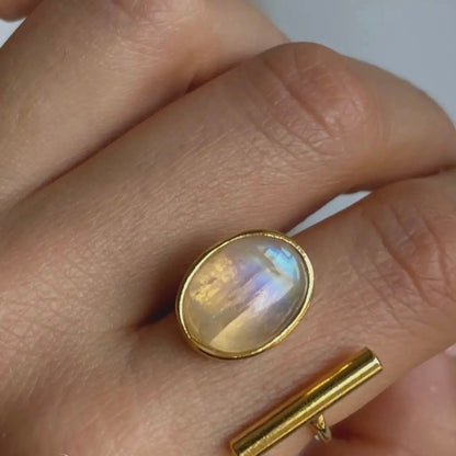 Soft Moonstone Ring