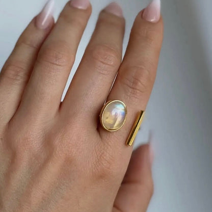 Soft Moonstone Ring