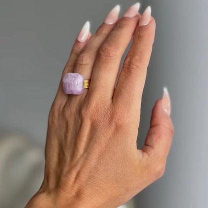 Soft Lavender Kunzite Ring
