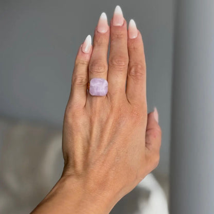 Soft Lavender Kunzite Ring