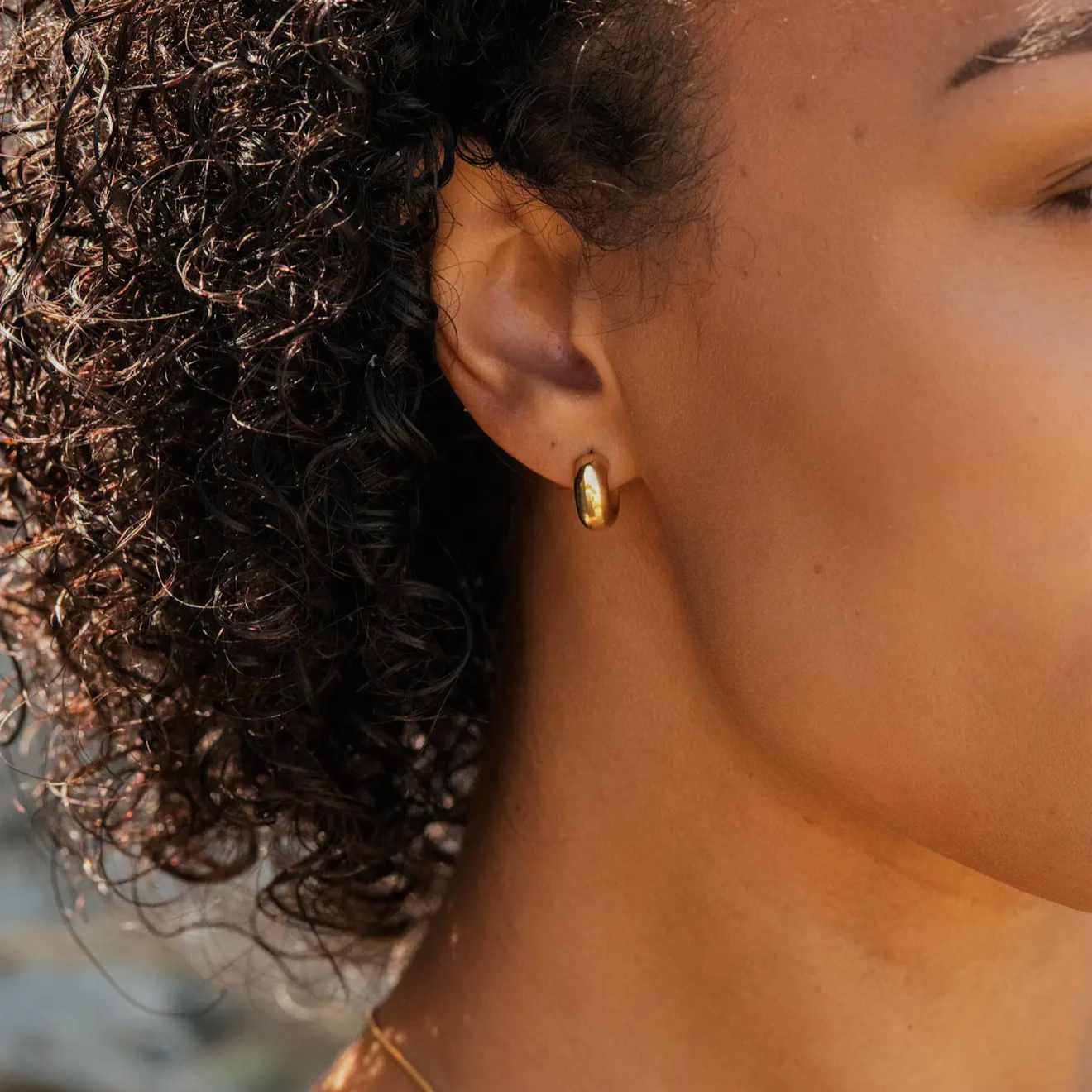 Claire Huggie Hoops