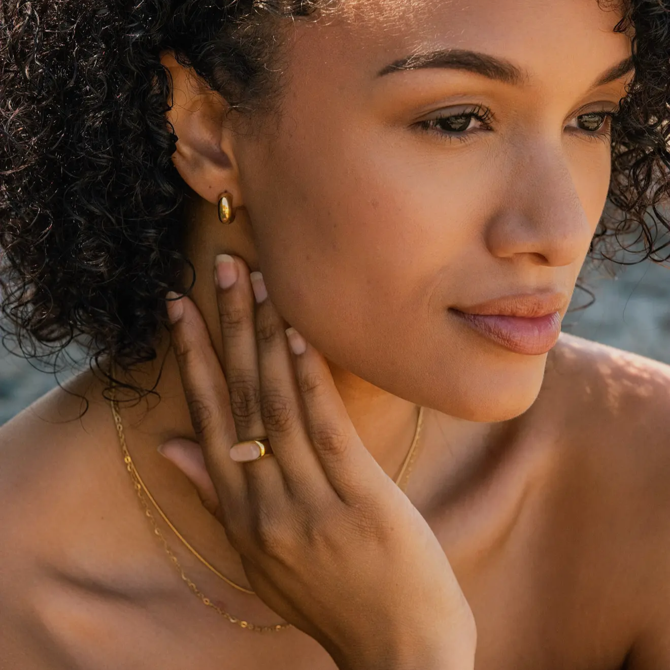 Claire Huggie Hoops