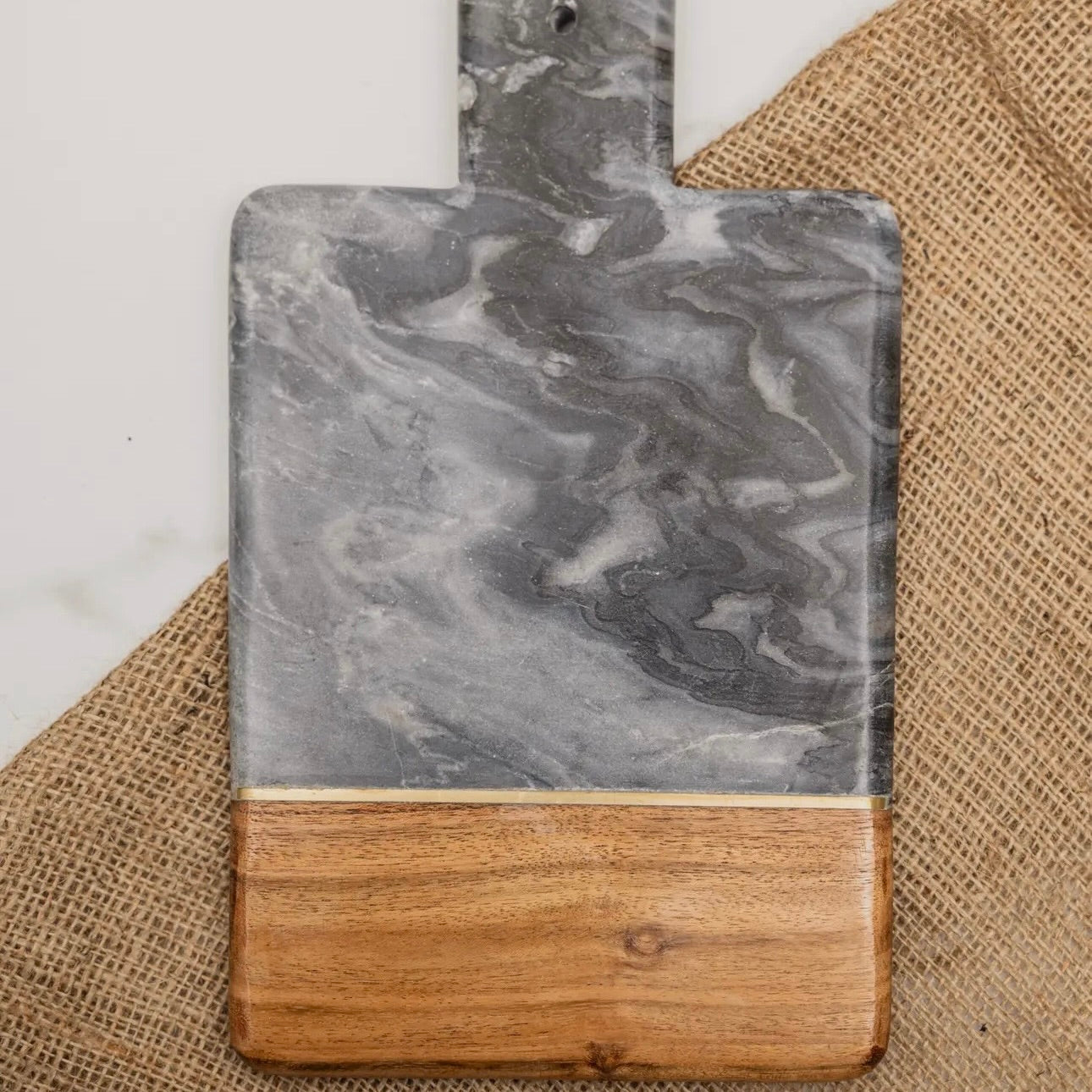 Wood & Marble Paddle Cheese Board