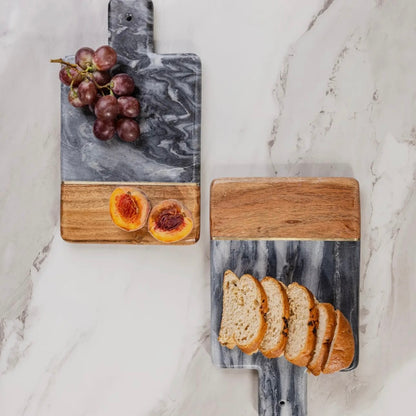 Wood & Marble Paddle Cheese Board