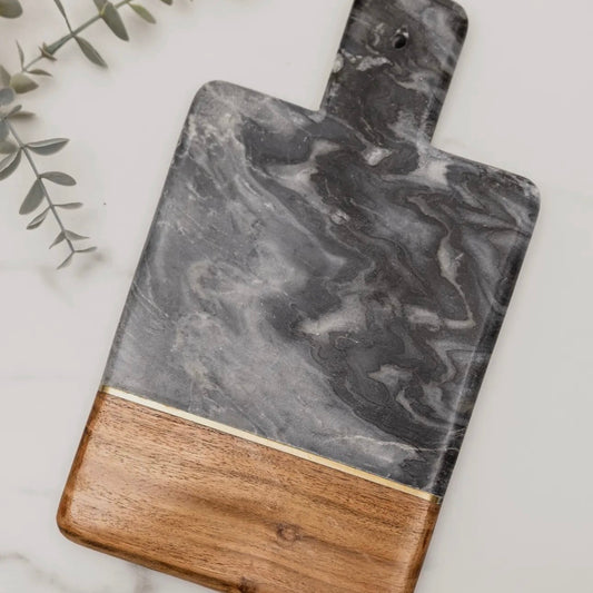 Wood & Marble Paddle Cheese Board