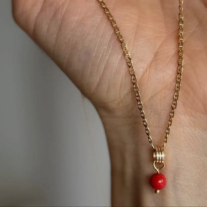 Coral Huggie Hoop Earrings