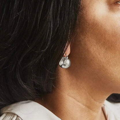 Medium Hoop Earrings | Silver