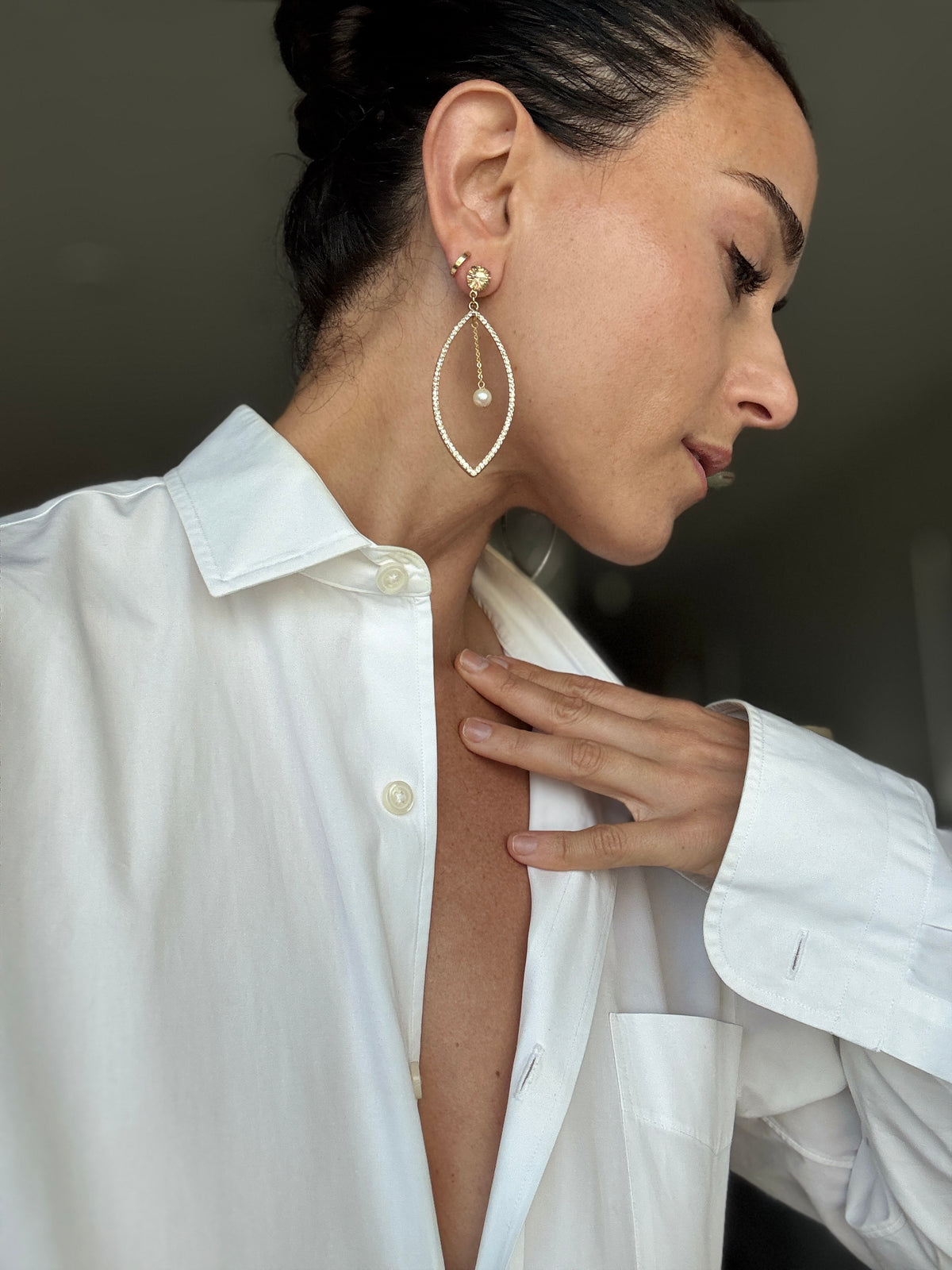 Honey Heirloom Pearl Earrings