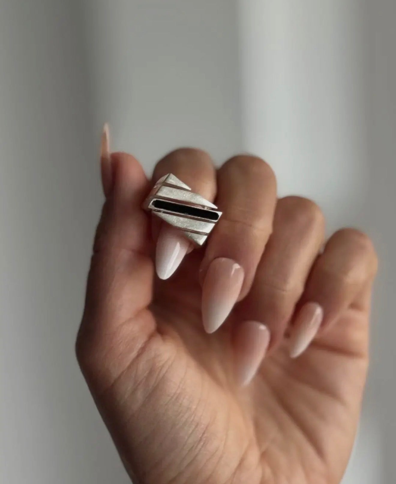 Black Onyx Stone Ring