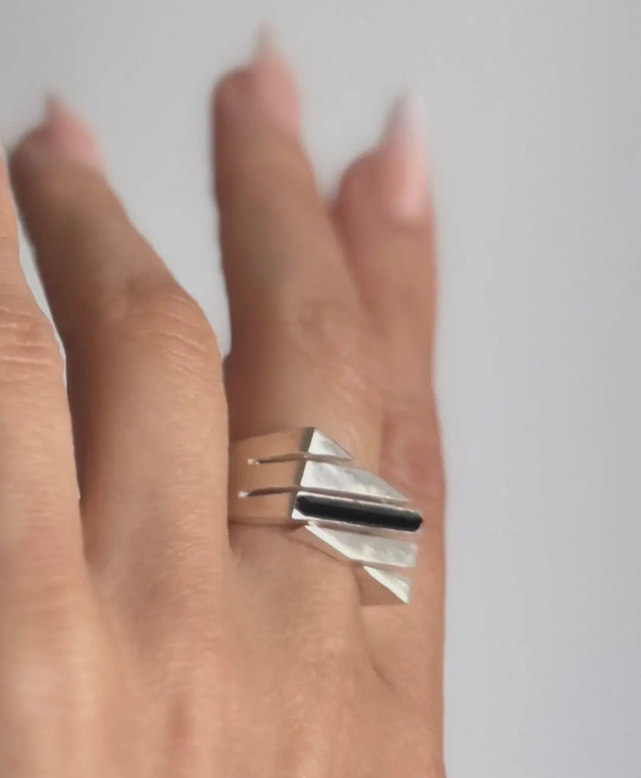 Black Onyx Stone Ring