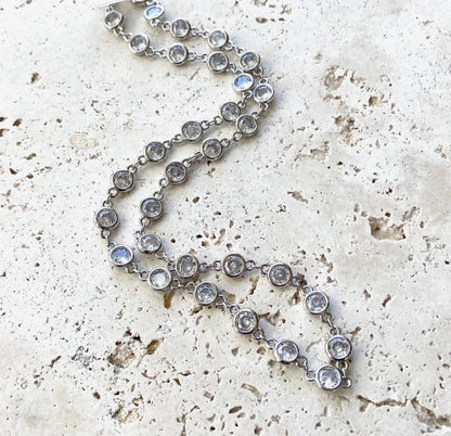 Crystal Necklace | Silver