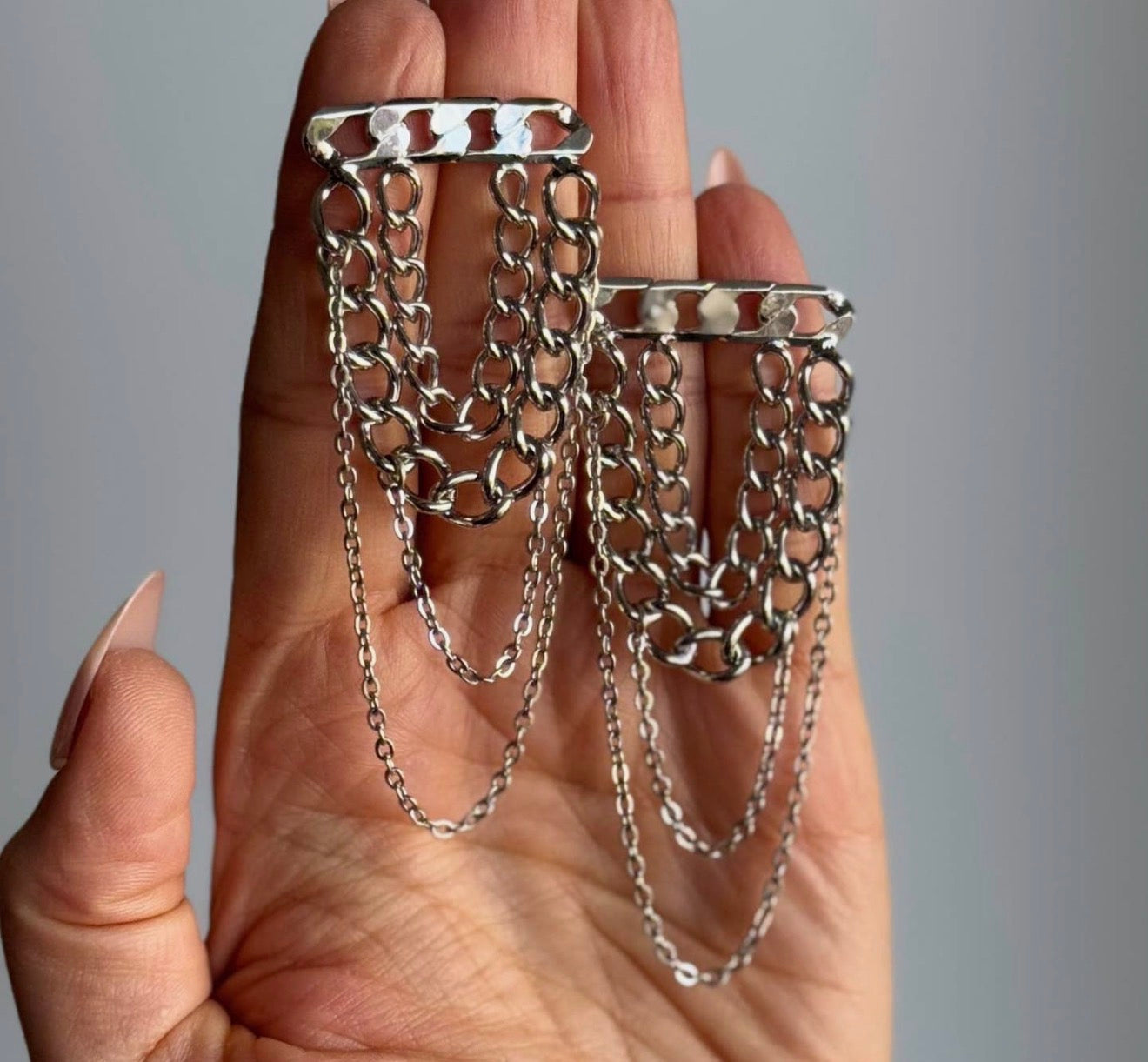 Layered Chain Earrings
